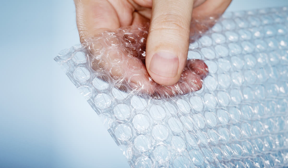 plastico burbujas embalaje