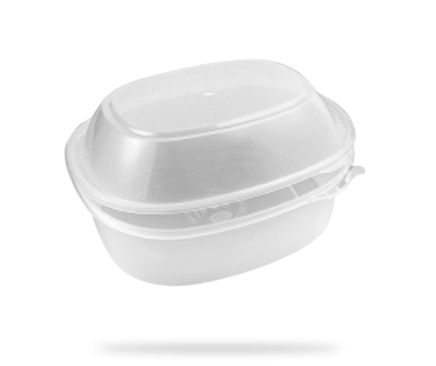 Envases para microondas con tapa alta