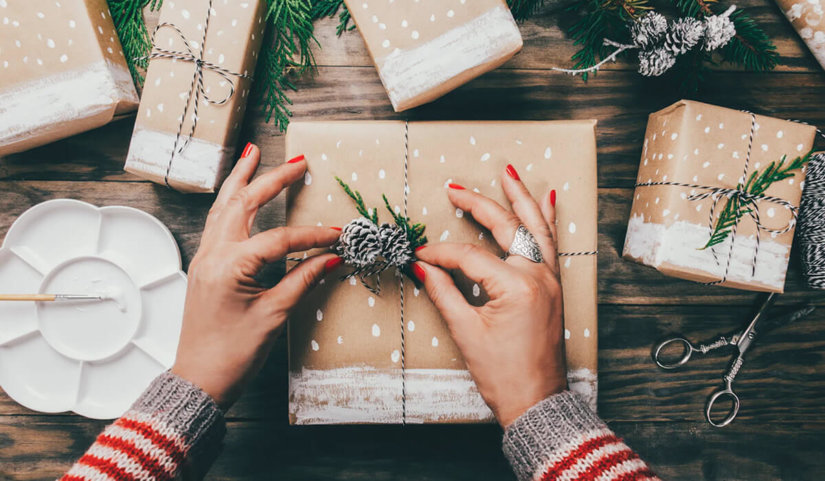 Ideas sobre la decoración de cajas de regalo para Navidad